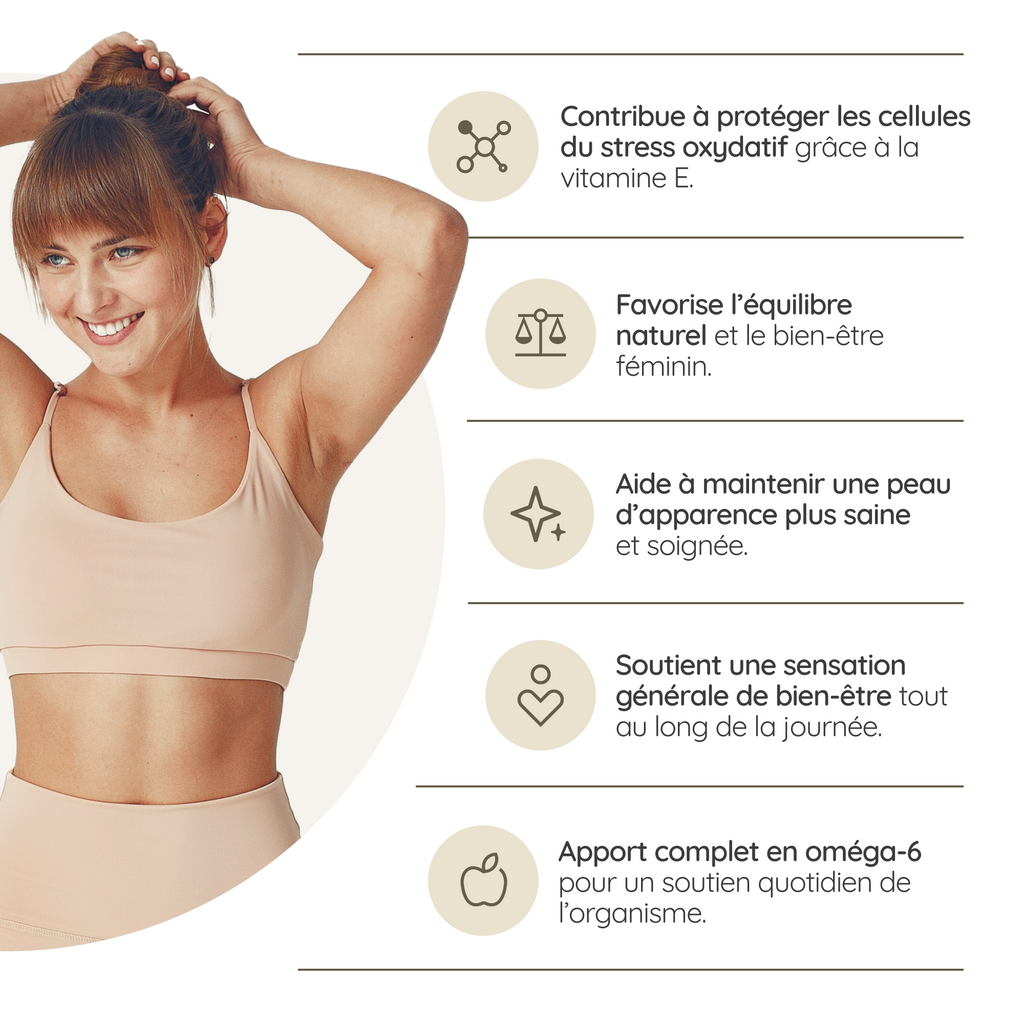 Huile d'onagre avec vitamine E