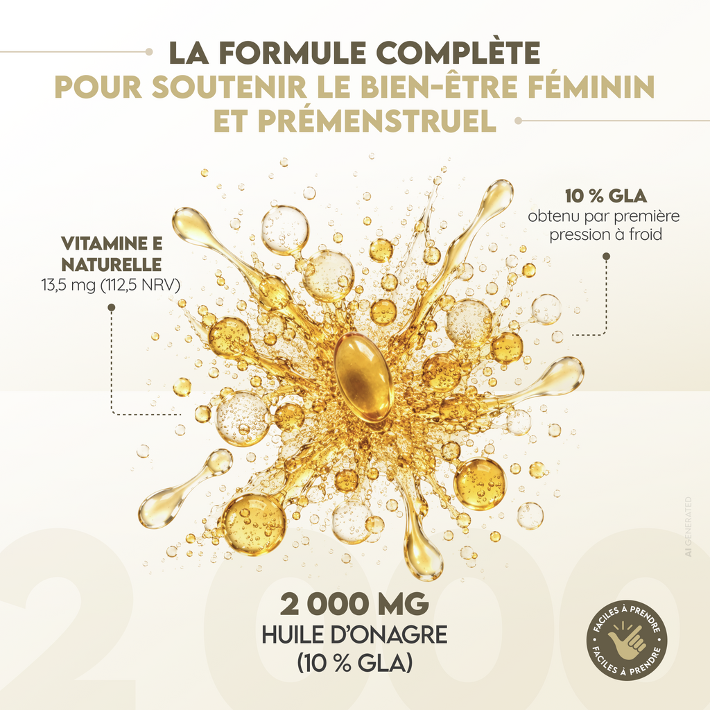 Huile d'onagre avec vitamine E