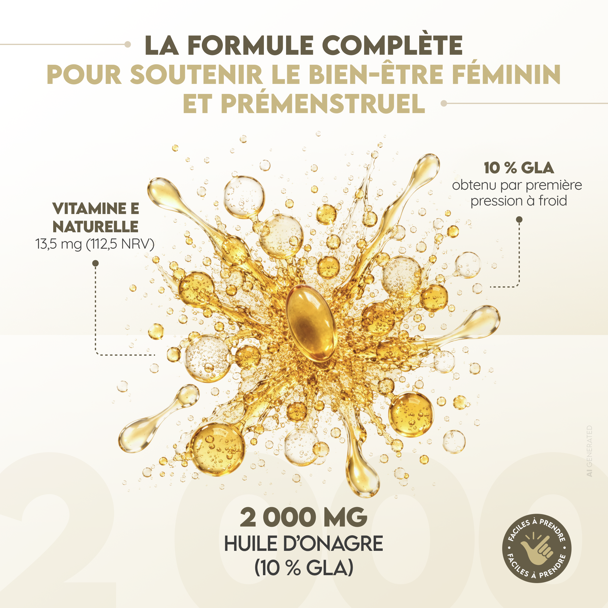 Huile d'onagre avec vitamine E