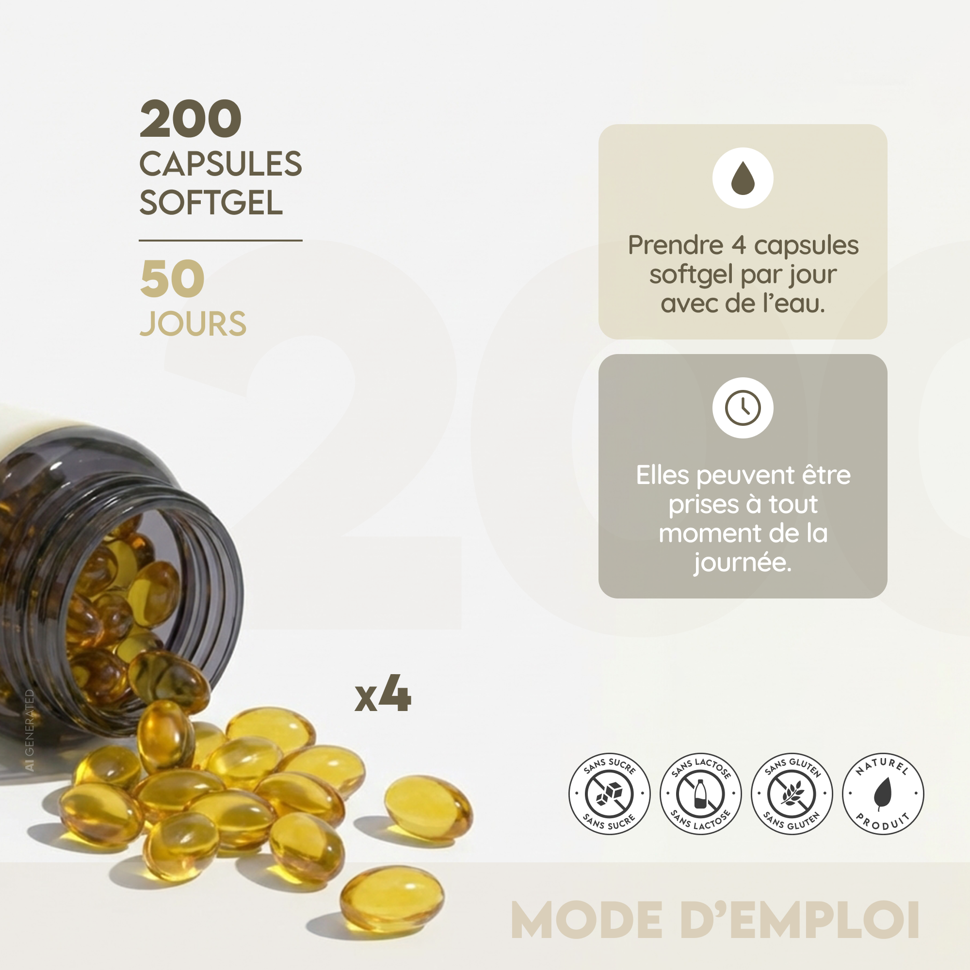 Huile d'onagre avec vitamine E