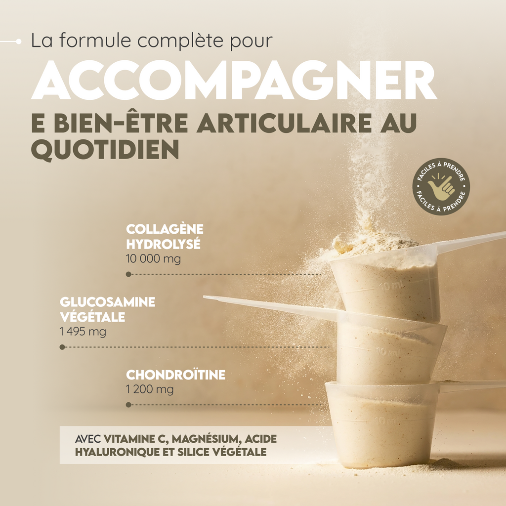 Collagène avec glucosamine