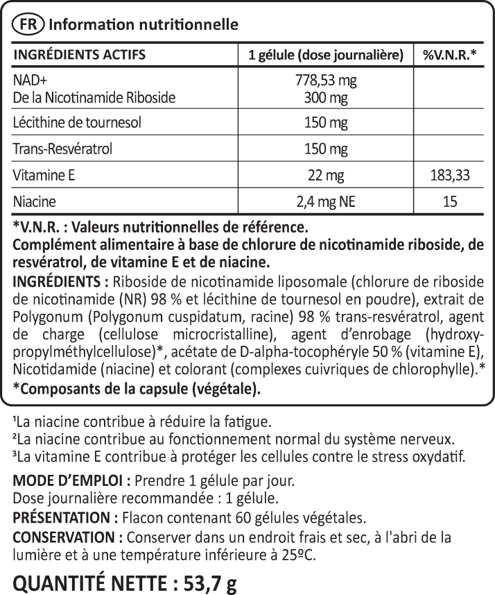 NAD⁺ Liposomal: Régénération Cellulaire Avancée benefits