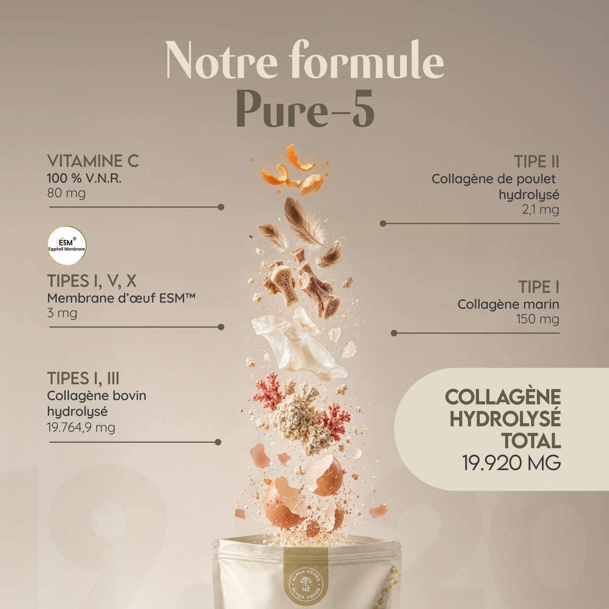 Pure-5 Multi Collagen 500g
