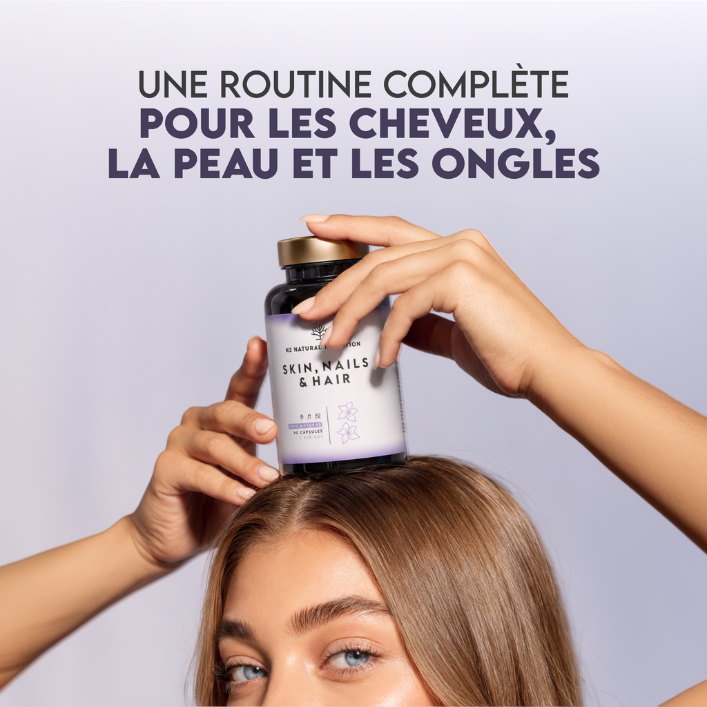 Biotine cheveux, peau et ongles
