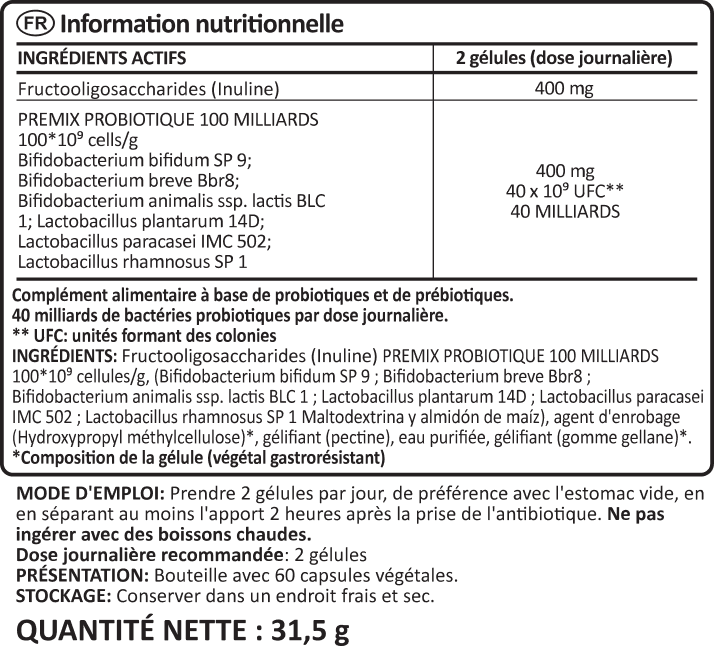 Symbiotics 60 benefits