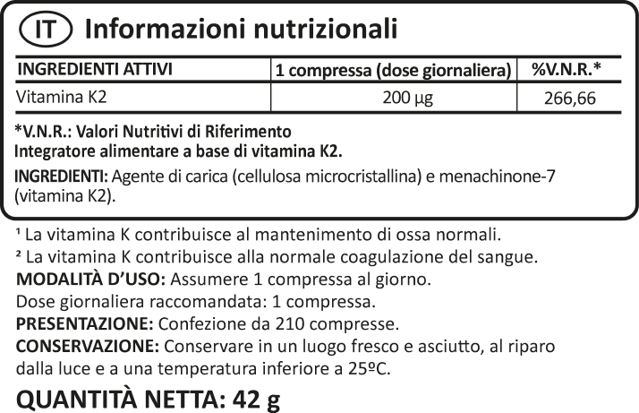 Vitamina K2 MK-7 benefits